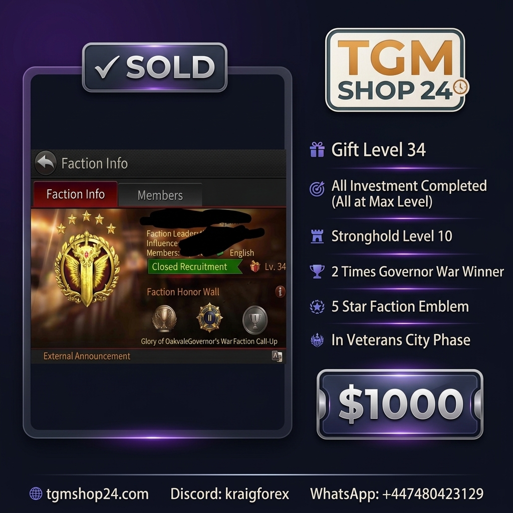 Faction Shell For Sell Sh Level 10